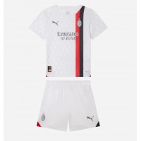 Camisa de Futebol AC Milan Equipamento Secundário Infantil 2023-24 Manga Curta (+ Calças curtas)